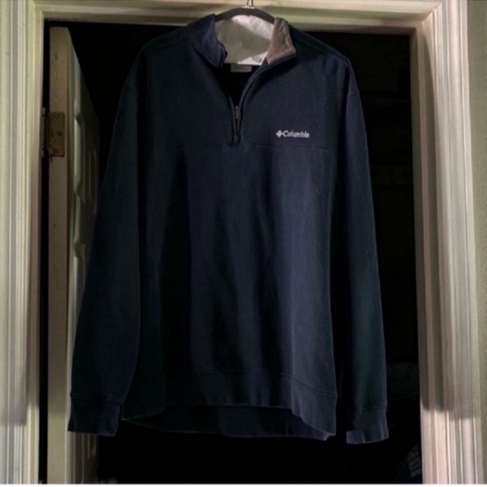 Columbia Blue Quarter-Zip Pullover Sweatshirt